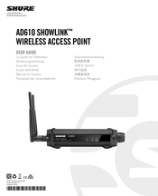 Shure AD610 SHOWLINK Guide De L'utilisateur