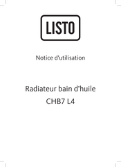 Listo CHB7 L4 Notice D'utilisation