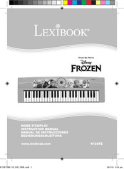 LEXIBOOK Disney Frozen K720FZ Mode D'emploi