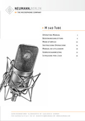 Neumann.Berlin M 149 Tube Mode D'emploi