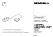HEIDENHAIN AK LIC 419MV Instructions De Montage