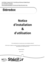 Sterilor Stéredox Notice D'installation Et D'utilisation