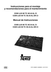 Teka CGW LUX 90 TC 5G AI AL DR CI Mode D'emploi