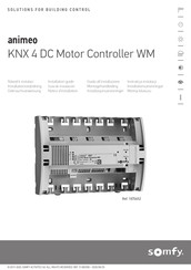 SOMFY animeo KNX 4 DC Motor WM Notice D'installation