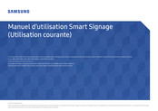 Samsung Smart Signage OM46N-D Manuel D'utilisation