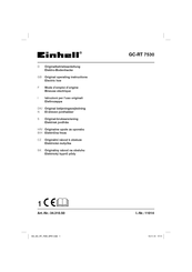 EINHELL GT-RT 7530 Mode D'emploi D'origine