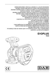 DAB EVOPLUS V3.0 Instructions Pour L'installation Et La Maintenance