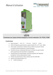 Motrona UZ 210 Manuel D'utilisation