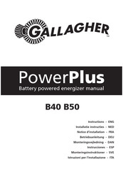 Gallagher PowerPlus B50 Notice D'installation