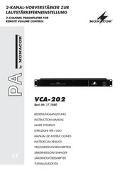 Monacor VCA-202 Mode D'emploi