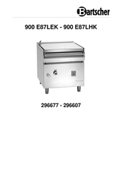 Bartscher 900 E87LEK Mode D'emploi