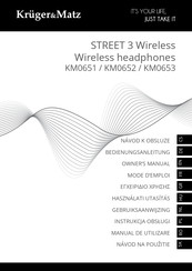 Krüger & Matz STREET 3 Wireless KM0653 Mode D'emploi