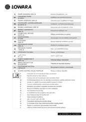 Lowara Z6 Série Instructions Pour L'installation Et L'emploi