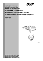 SSP MDF332D Manuel D'instruction