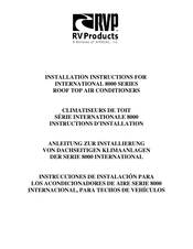 Airxcel RV Products 800 Série Instructions D'installation