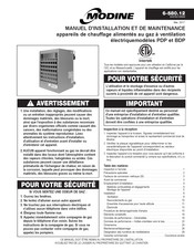 Modine PDP 175 Manuel D'installation Et De Maintenance