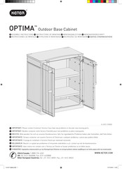 Keter OPTIMA 6033 Instructions De Montage