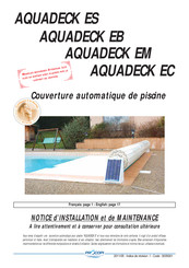 Procopi AQUADECK EC Notice D'installation Et De Maintenance