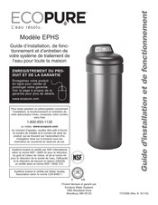 Ecodyne Water Systems ECOPURE EPHS Guide D'installation Et De Fonctionnement
