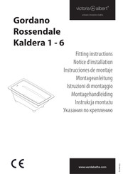 Victoria + Albert Kaldera 1-6 Instructions De Montage