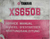 Yamaha XS650B Manuel D'entretien