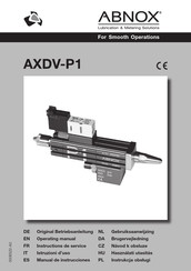ABNOX AXDV-P1 Instructions De Service