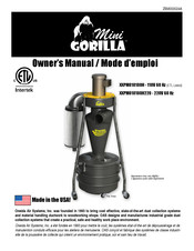 Oneida Air Systems Mini Gorilla XXPM010100H Mode D'emploi