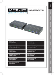 Konig Computer CMP-REPEATKVM1 Mode D'emploi