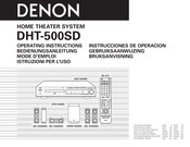 Denon DHT-500SD Mode D'emploi