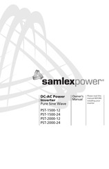 SamplexPower PST-1500-12 Mode D'emploi