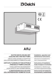 Delchi ARJ 018 Instructions D'installation, Mode D'emploi Et D'entretien