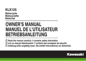 Kawasaki Heavy Industries KLX125 2015 Manuel De L'utilisateur