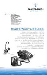 Plantronics SupraPlus Wireless Guide De L'utilisateur