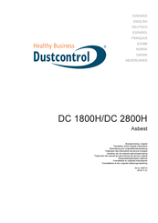 Dustcontrol DC 1800H Traduction Des Instructions De Service D'origine