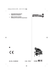 POWERTEC Garden N-SSG 85 E Mode D'emploi D'origine