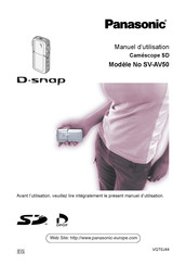 Panasonic D-shap SV-AV50 Manuel D'utilisation