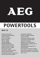 AEG POWERTOOLS BHO 18 Notice Originale