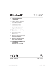 EINHELL TE-CC 2025 UF Instructions D'origine