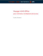 Poly Voyager 4245 Office Guide Utilisateur