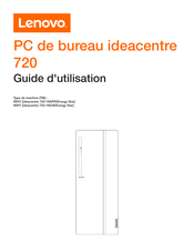 Lenovo ideacentre 720-18ICB Guide D'utilisation