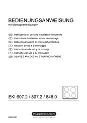 Kuppersbusch EKI 848.0 Instructions D'utilisation Et Avis De Montage