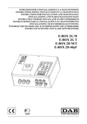 DAB E-BOX 2G M Instructions Pour L'installation Et La Maintenance