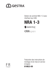 GESTRA CANopen NRA 1-3e Traduction Des Instructions De Montage Et De Mise En Service D'origine