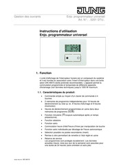 Jung 5201 DTU Série Instructions D'utilisation