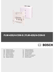 Bosch FLM-420/4-CON-D Manuel D'installation