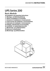 Grundfos UPS 200 Série Notice D'installation Et D'entretien