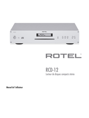 Rotel RCD-12 Manuel De L'utilisateur