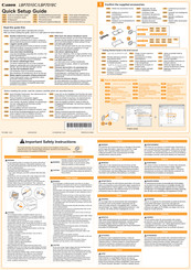 Canon LBP7018C Guide De Configuration Rapide