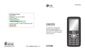 LG GM205 Mode D'emploi