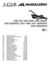 McCulloch M51-140R Manuel D'utilisation